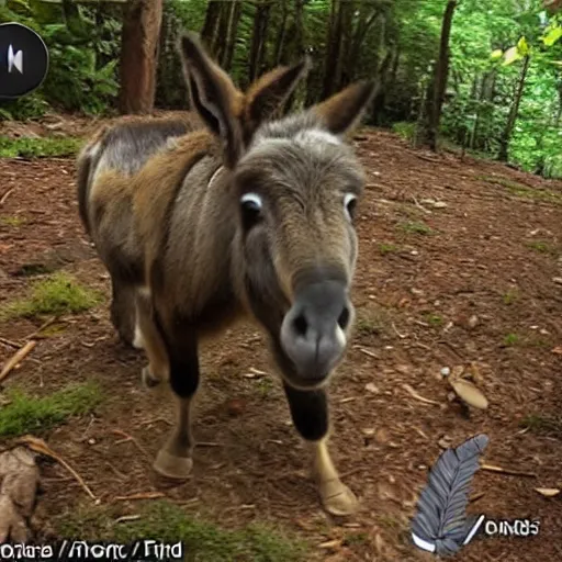 Prompt: donkey kong trailcam footage