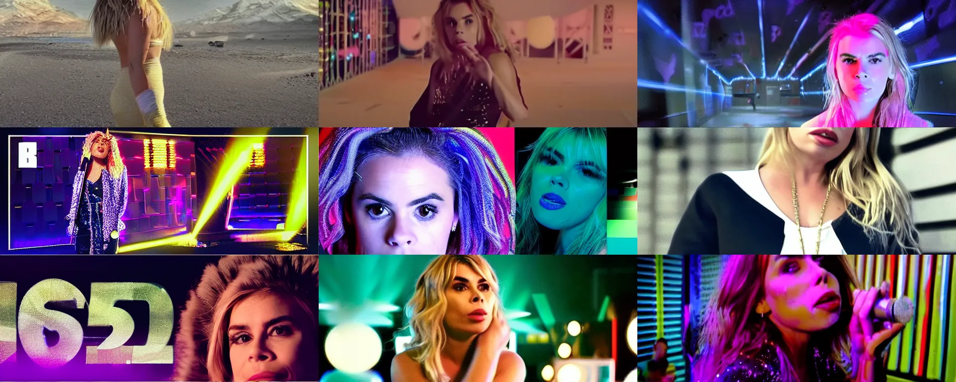 Image similar to 2 5 th anniversary 2 0 2 5 music video still, billie piper -'day & night ( billie's version ) ', produced by stargate tor & mikkel, popstar comeback single, choreography by jojo gomez, dancefloor, disco lights,'0 0 s nostalgia, singer - songwriter, nightclub, top 4 0