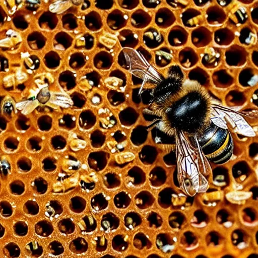 Image similar to close up photo of bee 4k, 8k