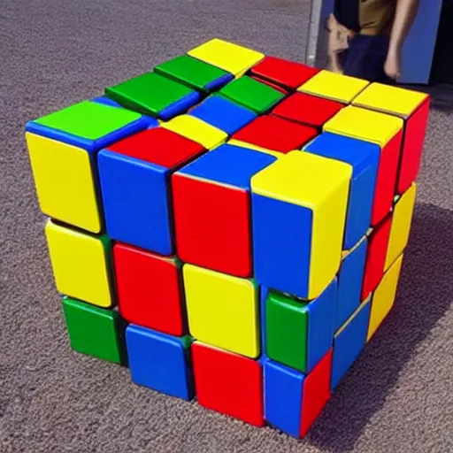 Image similar to biggest rubik's cube in the world