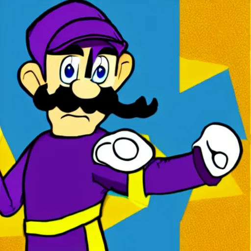 Image similar to NES game box Waluigi Quest