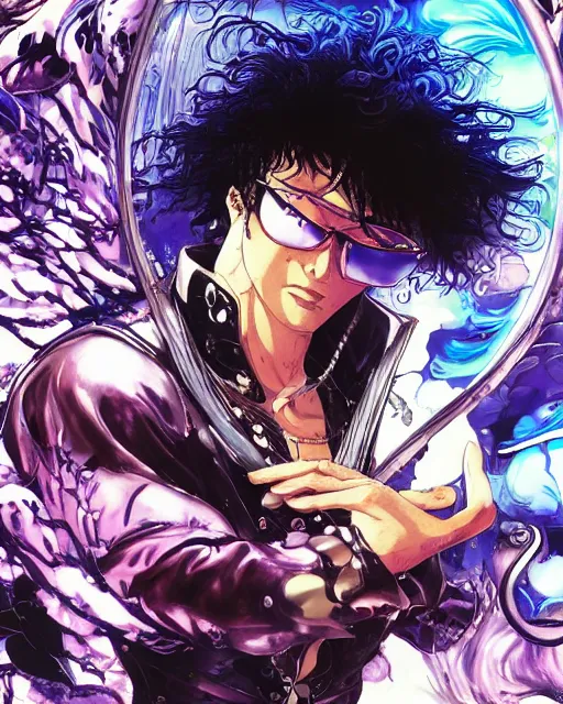 Prompt: portrait of morpheus by masamune shirow, anime, 4 k, hyper detailed