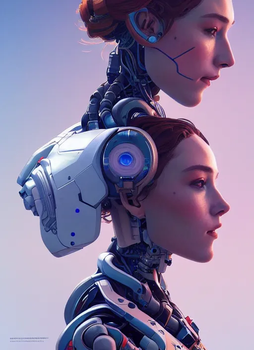 Image similar to symmetry!! portrait of a robot astronaut, floral! horizon zero dawn machine, intricate, elegant, highly detailed, digital painting, artstation, concept art, smooth, sharp focus, illustration, art by artgerm and greg rutkowski and alphonse mucha, 8 k