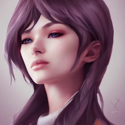 Image similar to a beautiful girl， by Artgerm Lau，hyperdetailed, trending on artstation, trending on deviantart