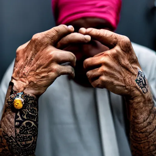 Image similar to gang sign from'javanese gangster ', hyperrealistic art, hood picture of the year, bokeh, reastically