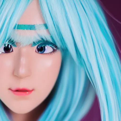 Prompt: portrait photo still of real life hatsune miku 8 k, 8 5 mm f 1. 8