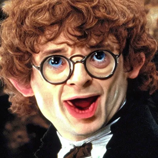 Image similar to austin powers as frodo in lord of the rings