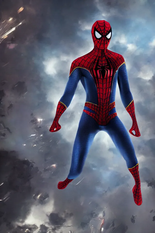Prompt: concept art of spiderman suit , detailed suit, Marvel, Octan, 8K resolution,