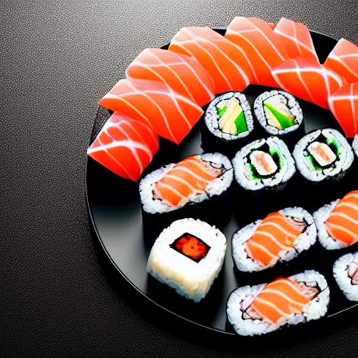 Image similar to a computer made from sushi, 4 k photorealistic