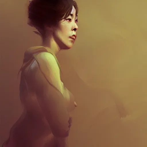 Image similar to Akina nakamori , very very detailed artwork by Sergey Kolesov, art station