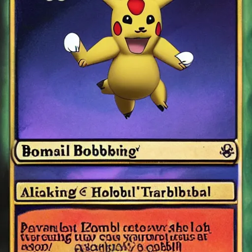 Prompt: bombalong, pokemon card art