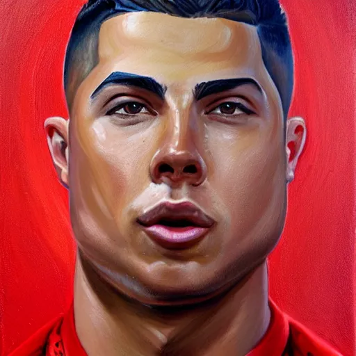 Image similar to a very detailed painting of ronaldo luis nazario de lima, by yasar vurdem by johannes wessmark, trending on artstation