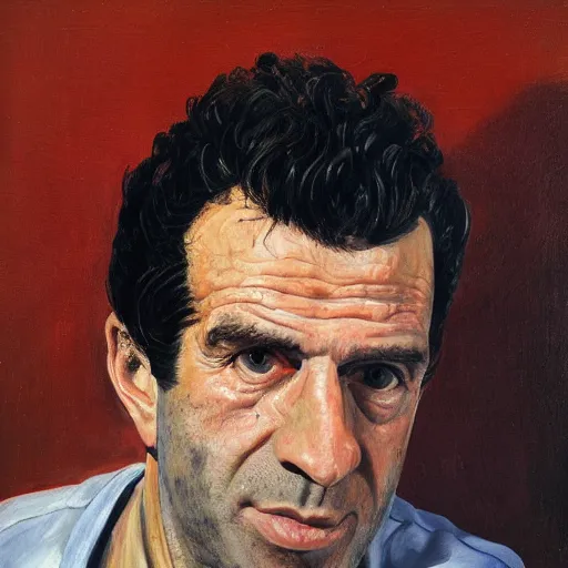 Prompt: portrait of luis figo, painting by paula rego, high detail, high resolution