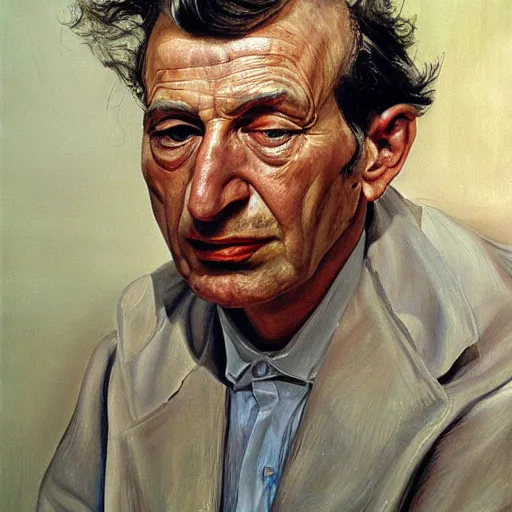 Prompt: high quality high detail painting by lucian freud, hd, portrait of shah, photorealistic lighting