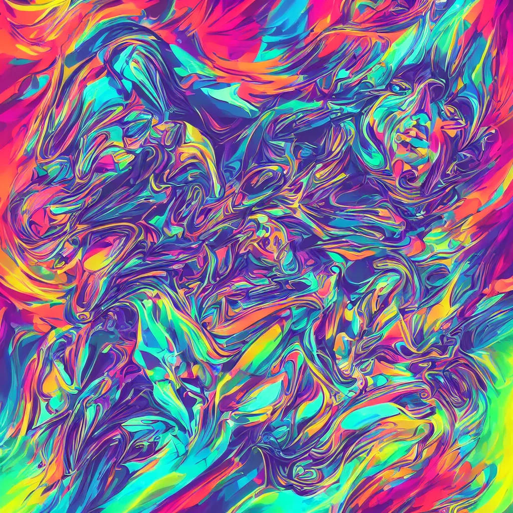 Image similar to trippy digital airbrush illustration album cover, featured on dribble, retrofuturism, futuristic, y 2 k aesthetic, sci - fi