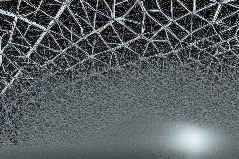 Image similar to tourists visiting a complex organic fractal 3 d ceramic megastructure, cinematic shot, foggy, photo still from movie by denis villeneuve