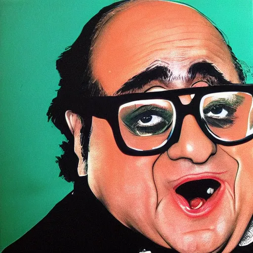 Image similar to danny devito by warhol