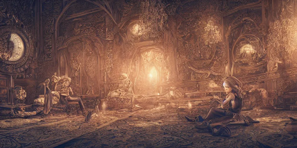 Image similar to this is no time to engage in the luxury of cooling off or to take the tranquilizing drug of gradualism. ultrafine highly detailed colorful illustration, intricate linework, sharp focus, octopath traveler, final fantasy, unreal engine highly rendered, global illumination, radiant light, intricate environment
