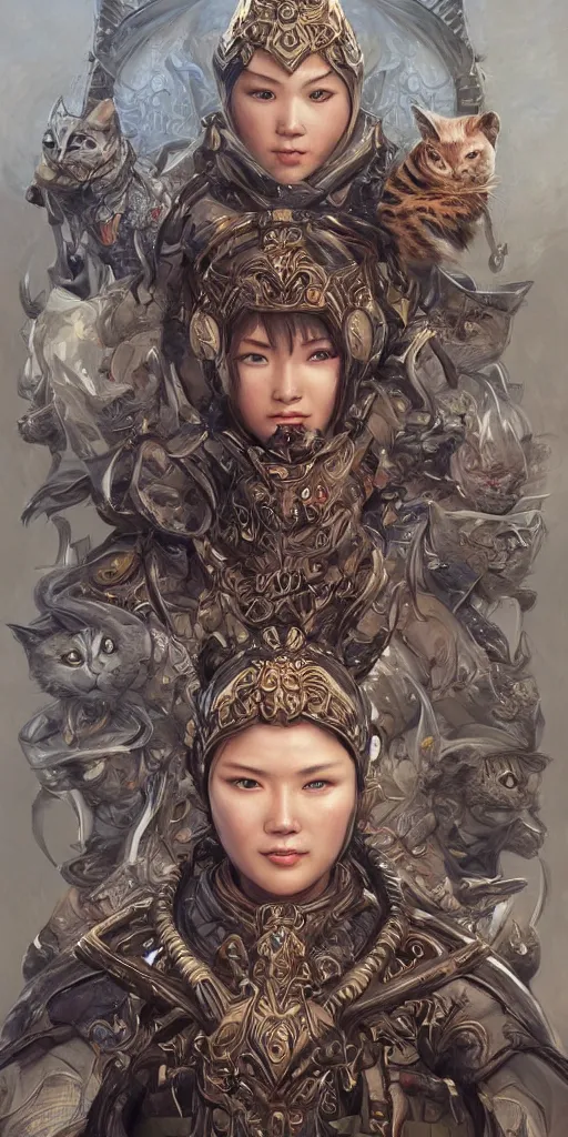 Image similar to serious looking yakut who loves to hunt to play online games, driving a bike and love cats, intricate, elegant, tasteful, highly detailed, centered, digital painting, artstation, concept art, smooth, sharp focus, illustration, art by artgerm and donato giancola and Joseph Christian Leyendecker, WLOP