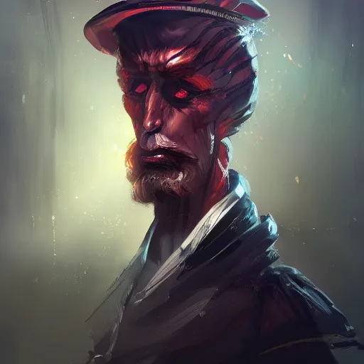 Image similar to character design, hugo ferdinand boss, emperor, scifi, concept art by jama jurabaev, high quality, brush stroke, trending on artstation