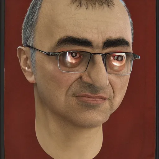 Prompt: Bodyhorror portrait by H.R.Giger of Mikhail Borisovich Khodorkovsky who became a degraded Abomination, photo-realistic, color image, 2K, highly detailed