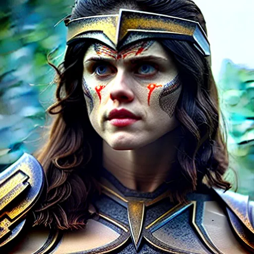 Prompt: photo of aalexandra daddario as a amazon warrior, highly detailed, 8k, award winning