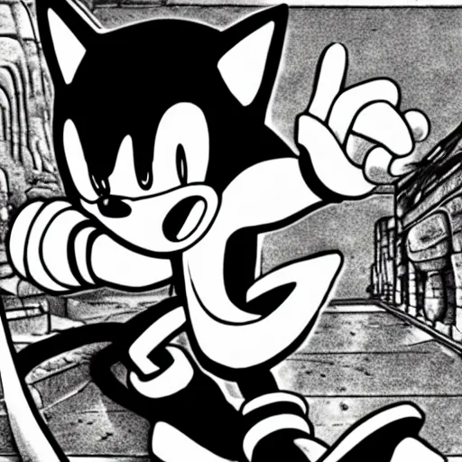 Sonic The Hedgeblog — A panel from the Sonic The Hedgehog 1991 manga.