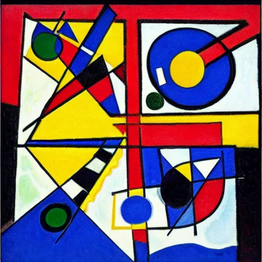 Image similar to novo nordisk logo by kandinsky, oil on canvas