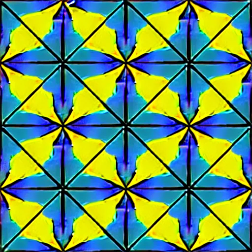 Image similar to illusory motion dazzle two - color symmetry pattern, void, perlin noise prismatic optical illusion