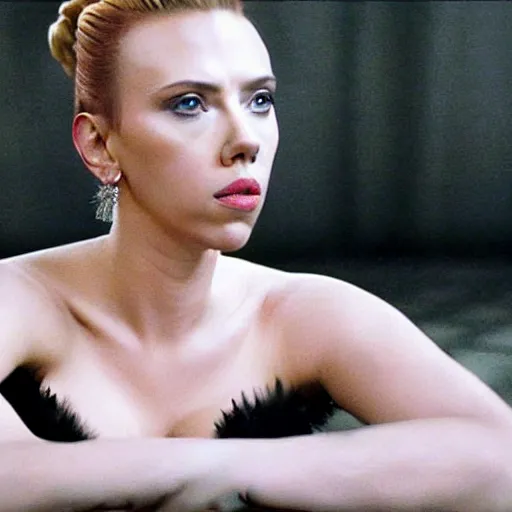 Prompt: a still of Scarlett Johansson in Black Swan (2010)