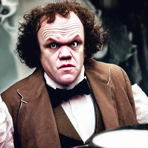 Prompt: john c reilly as a vampire, highly detailed, trending