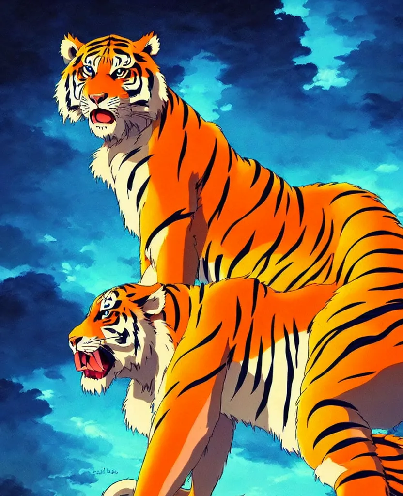 White Tiger, Tiger, Animal, Anime