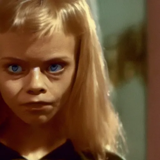 Image similar to portrait of cara delevinge as a gremlin still from movie 1 9 8 4