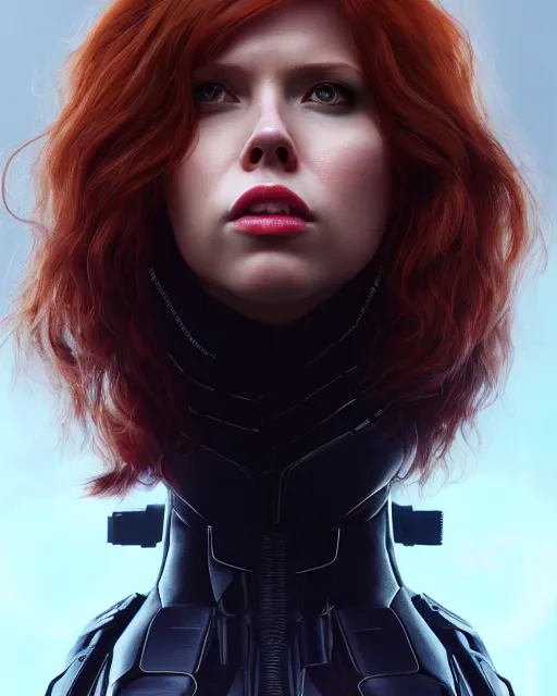 Image similar to Cathy Heaven as black widow, au naturel, hyper detailed, digital art, trending in artstation, cinematic lighting, studio quality, smooth render, unreal engine 5 rendered, octane rendered, art style by klimt and nixeu and ian sprigger and wlop and krenz cushart