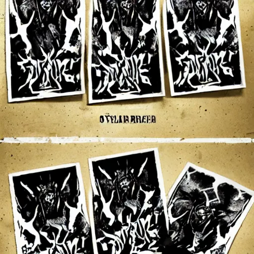 Image similar to black metal band flyer, d. i. y.