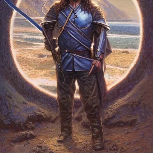 Image similar to honorable ranger Strider Aragorn by Mark Brooks, Donato Giancola, Victor Nizovtsev, Scarlett Hooft, Graafland, Chris Moore