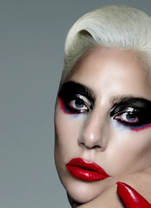 Image similar to lady gaga by nick knight, born this way, born this way album, red weapon 8 k s 3 5, cooke anamorphic / i lenses, highly detailed, cinematic lighting