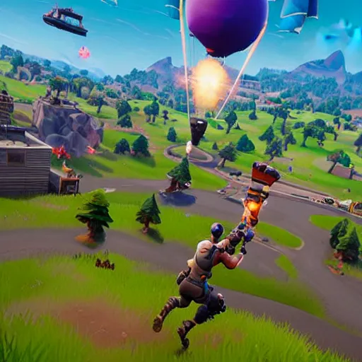 Image similar to fortnite jonesy destroying the twin towers