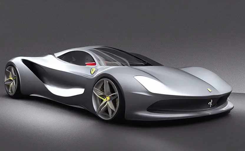 Image similar to “A 2050 Ferrari Concept, studio lighting, HYPER REALISTIC VFX SIMULATION, 8K”