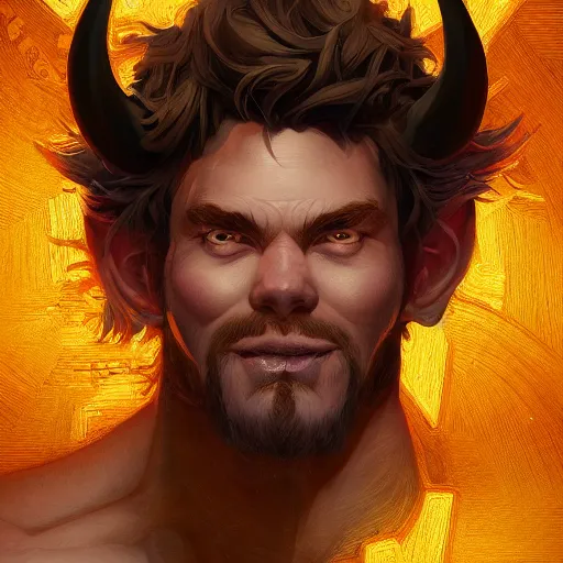 Image similar to the minotaur in king midas'labyrinth portrait shinkai makoto key hideaki anno sakimichan stanley artgerm lau rossdraws james jean marc simonetti elegant highly detailed digital painting artstation