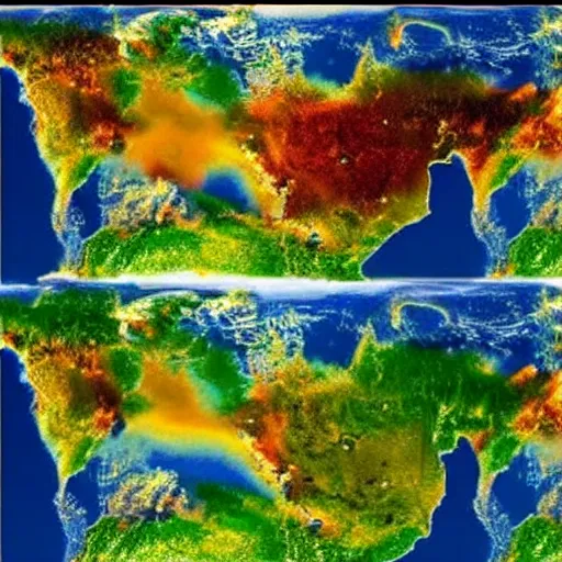 Image similar to earth after apocalyptic global warming