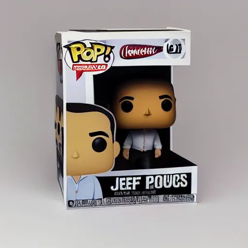 Prompt: “ very very intricate photorealistic photo of a jeff bezos funko pop, detailed studio lighting, award - winning crisp details ”