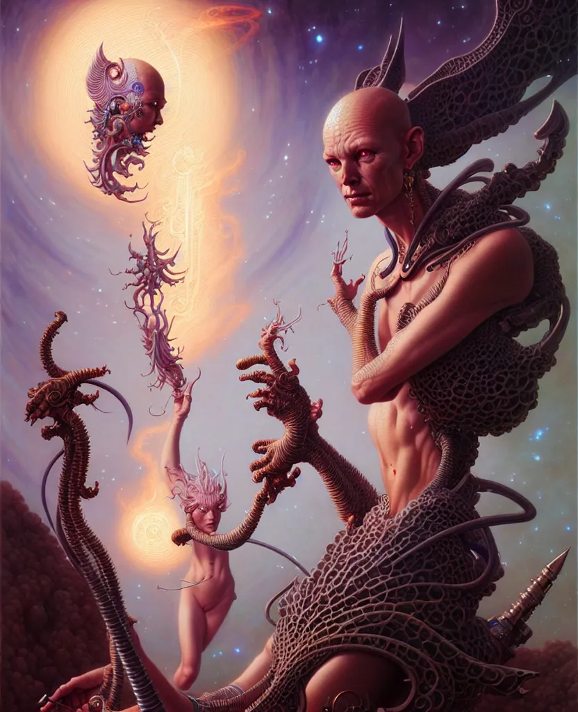 Prompt: beautiful saggitarius fantasy character portrait, ultra realistic, wide angle, intricate details, the fifth element artifacts, highly detailed by peter mohrbacher, hajime sorayama, wayne barlowe, boris vallejo, aaron horkey, gaston bussiere, craig mullins