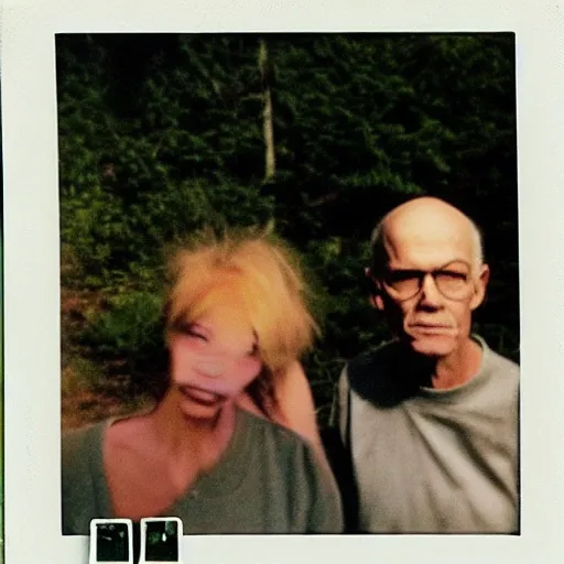 Image similar to found polaroid photo of trash humpers