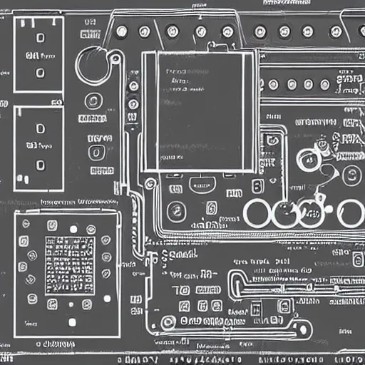 Image similar to gray's anatomy illustration of an ipad complete with detailed circuitry