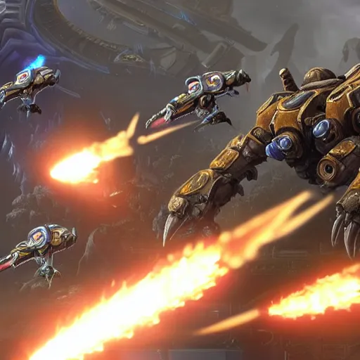 Image similar to a screenshot from a professional starcraft 2 match