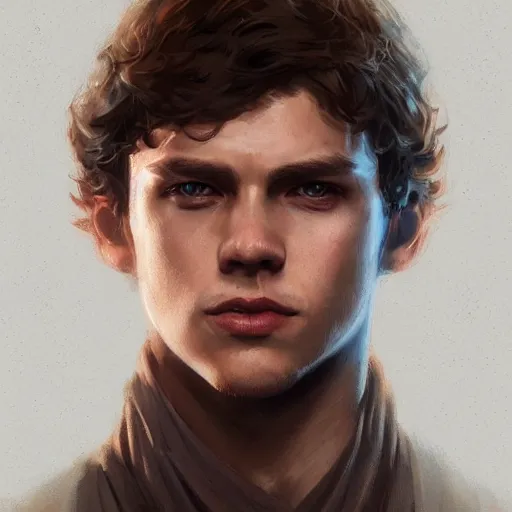 Image similar to portrait of a man by greg rutkowski, anakin skywalker, star wars expanded universe, he is about 2 0 years old, highly detailed portrait, digital painting, artstation, concept art, smooth, sharp foccus ilustration, artstation hq