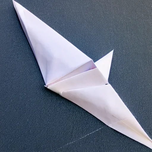 Prompt: origami instructions for folding a paper plane, hyper detailed, 4k