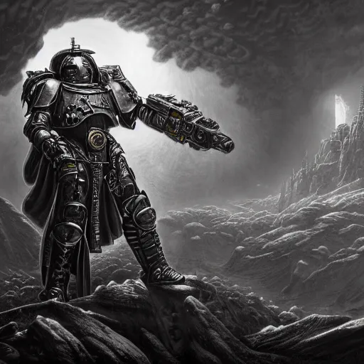 photorealistic warhammer 4 0 k in the style of michael | Stable ...