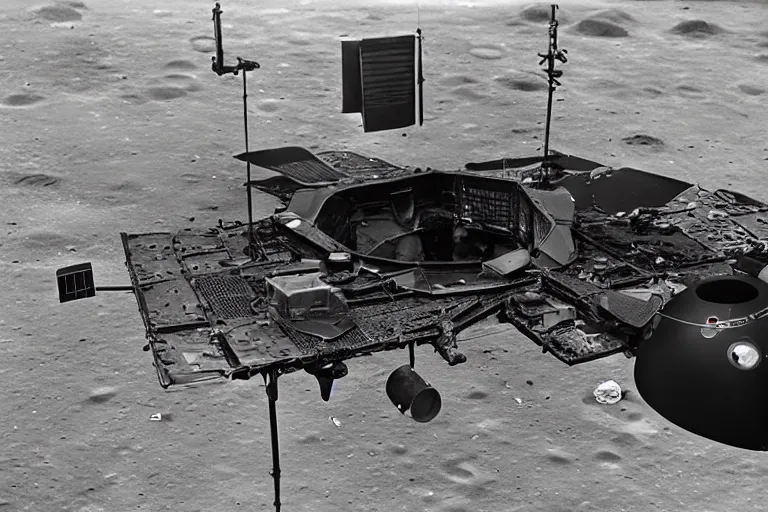 Prompt: Humanity's first functional Lunar Colony